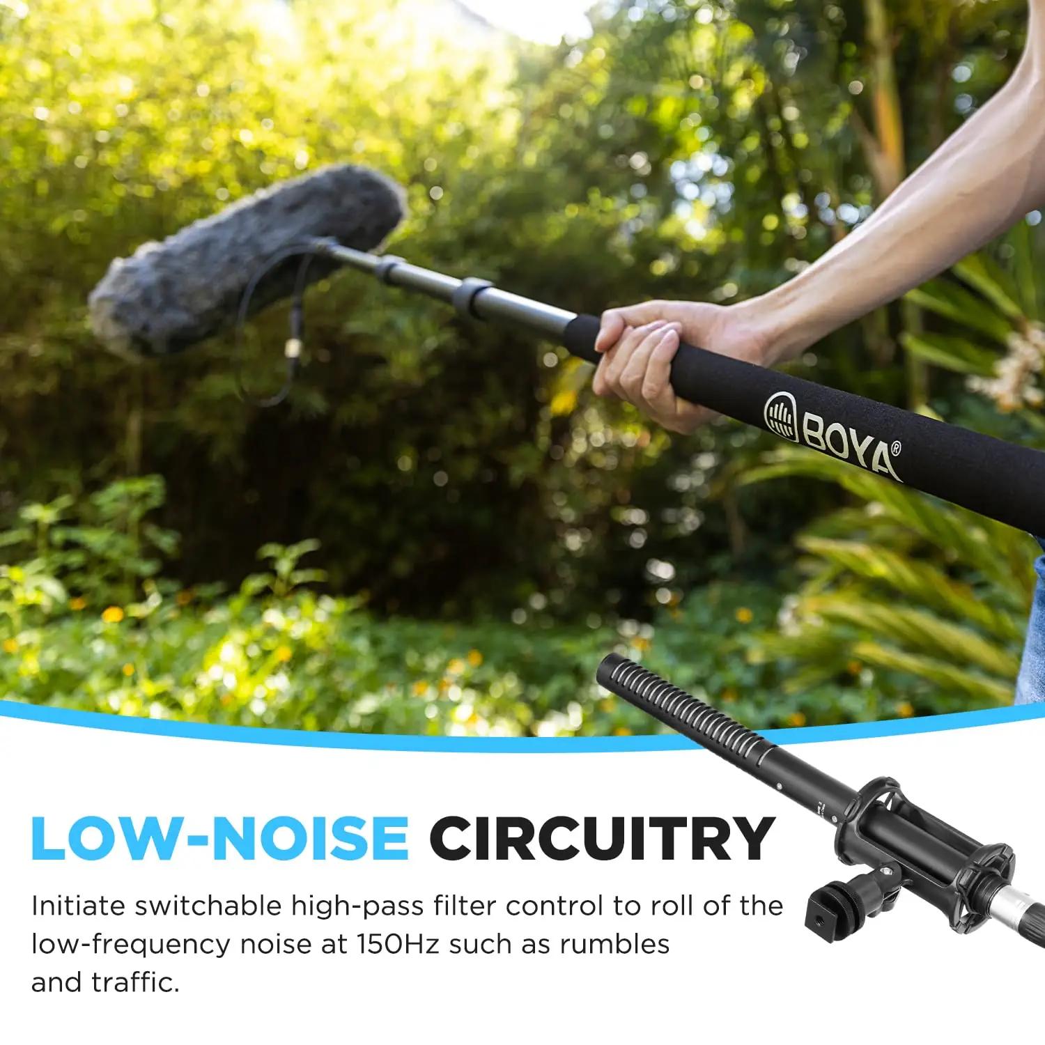 BOYA kvaliteetne shotgun-mikrofon sobib salvestuseks ja – pakend ja tarvikud