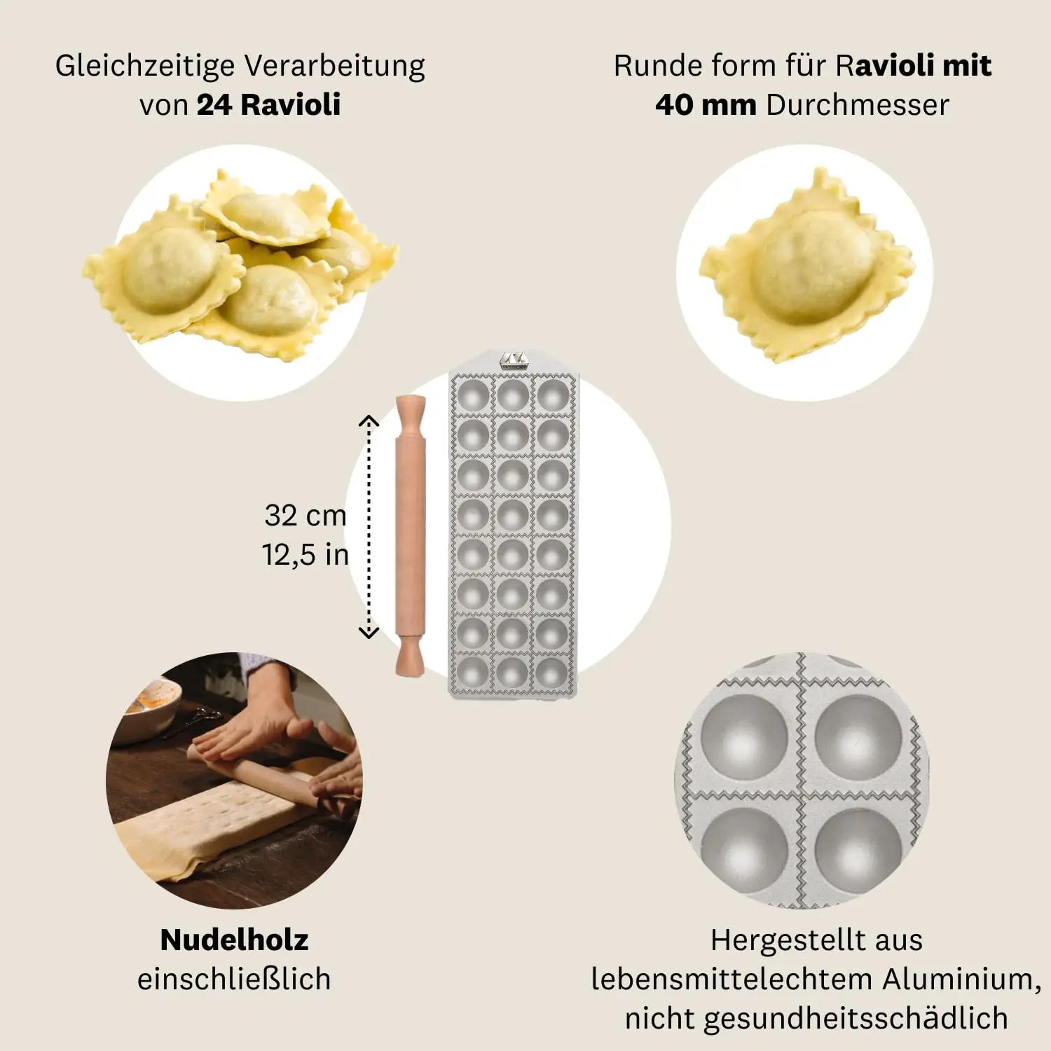 MARCATO alumiiniumist raviolikujundaja — traditsiooniline ja – lisavaade