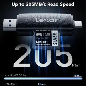 Lexar LSDSILV256G-BNNAA mälukaardid – detailne lähivaade