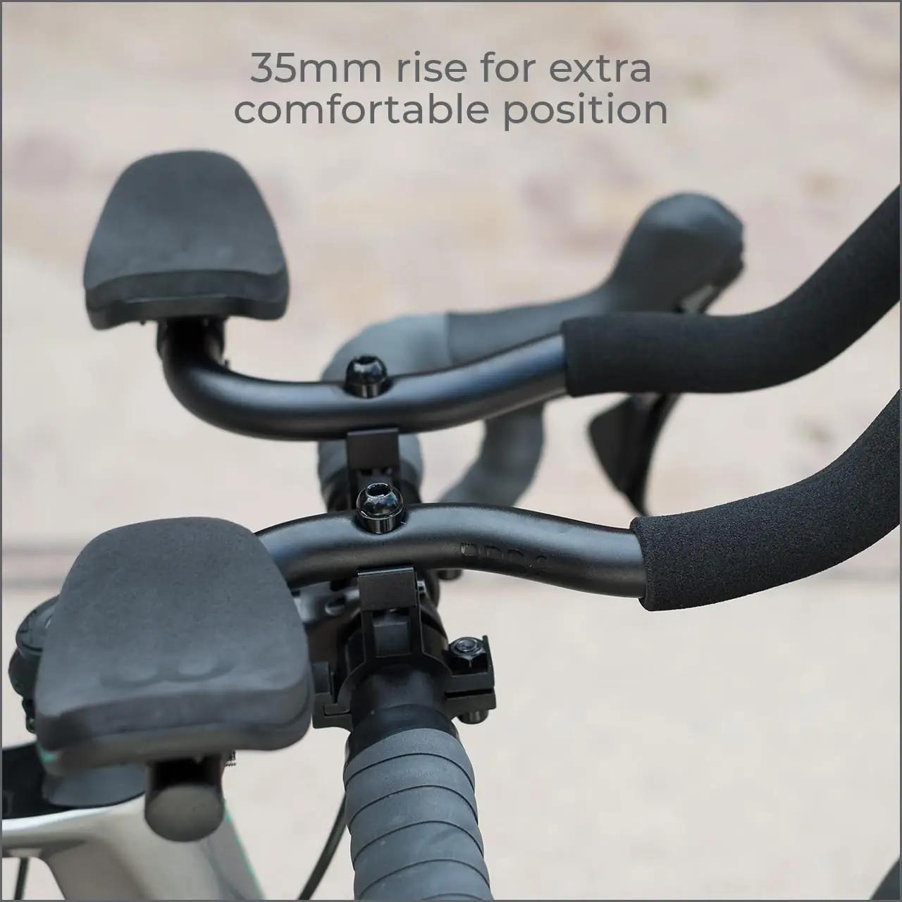BBB alumiiniumist AeroComfort käetugi — ergonoomiline triatlonile – kasutusnäide