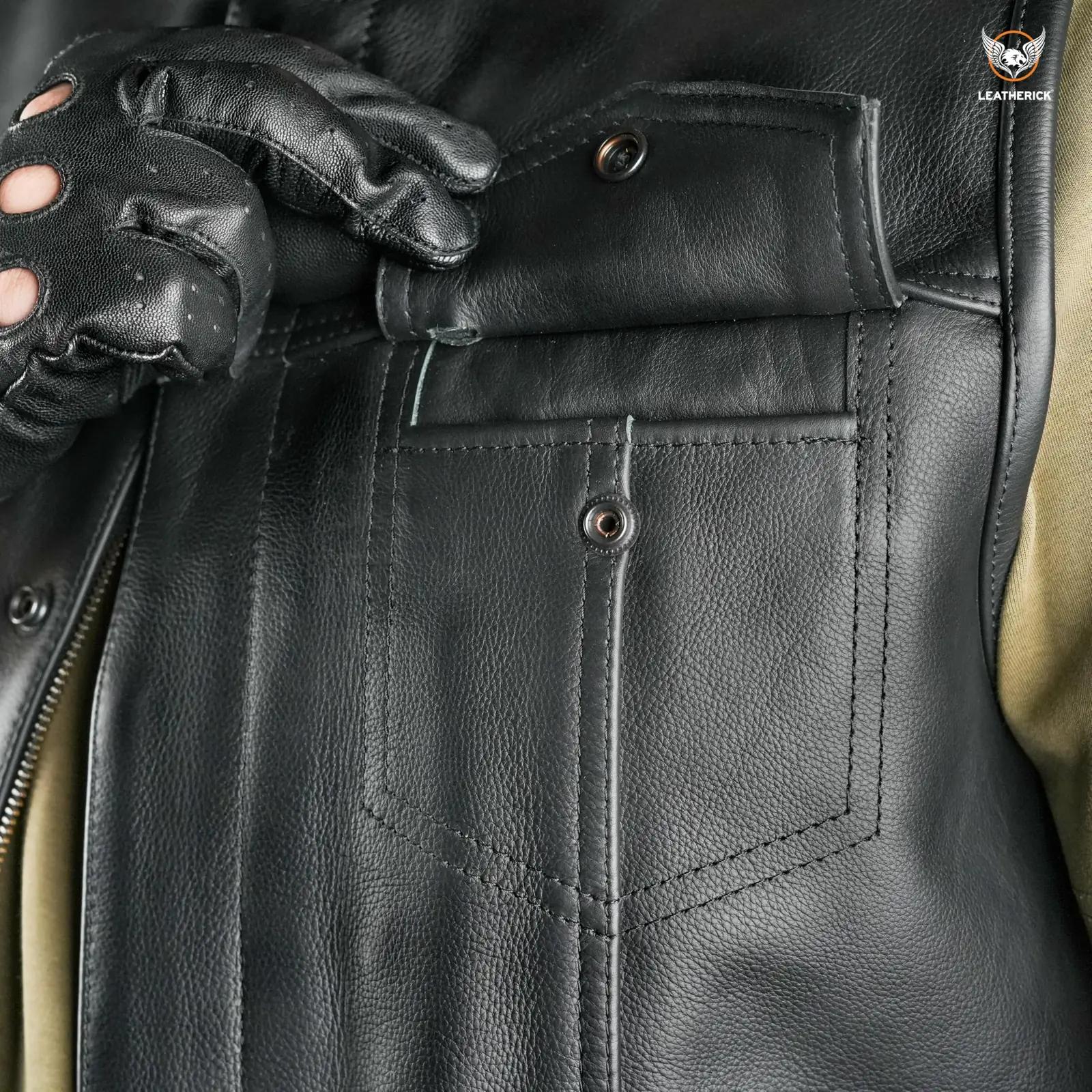 Leatherick premium nahkvest mootorratturile — vastupidav ja – lisavaade