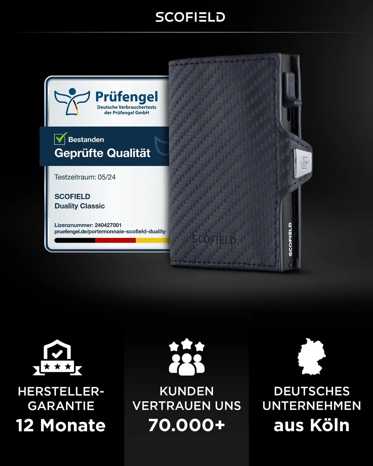 SF SCOFIELD nahkne slim-rahakott Duality — õhuke ja RFID-kaitse – pilt 6