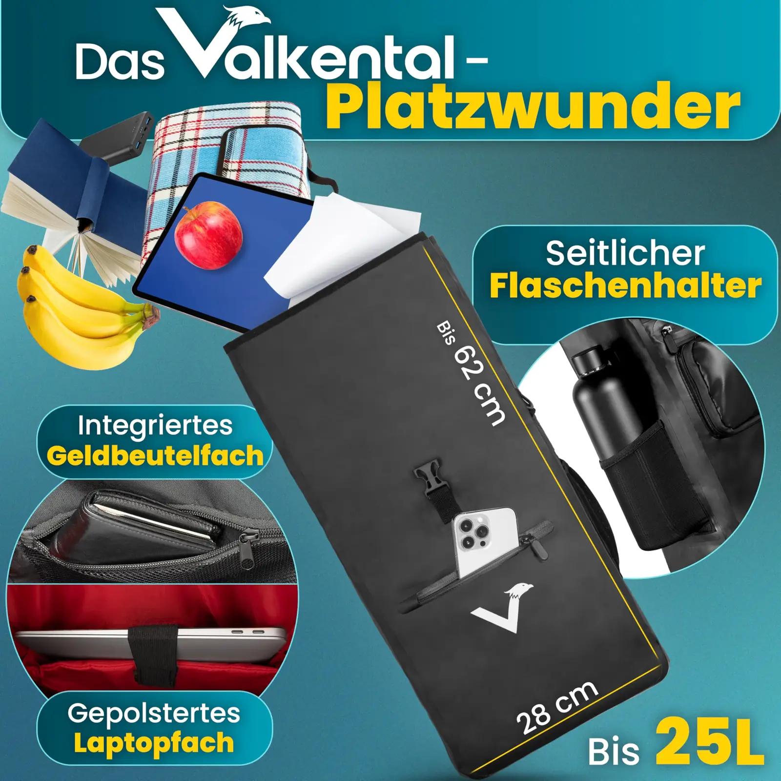 Valkental veekindel 3‑in‑1 jalgrattakott – mitmekülgne kaaslane – lisavaade