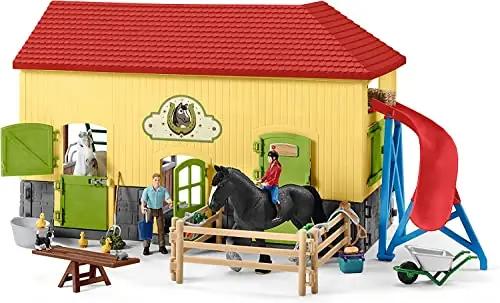 SCHLEICH mängukomplekt – realistlik hobusetall lastele – pilt 15