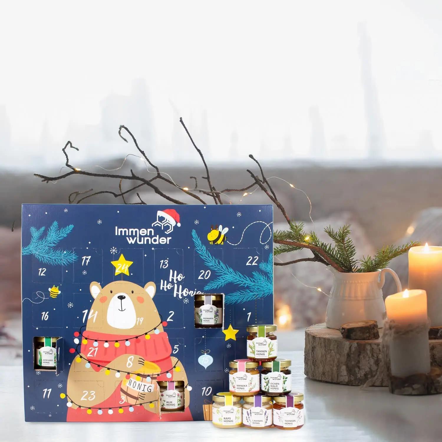 Immenwunder kvaliteetne adventi-honikarp — 24 x 50 g portsu – kasutusnäide