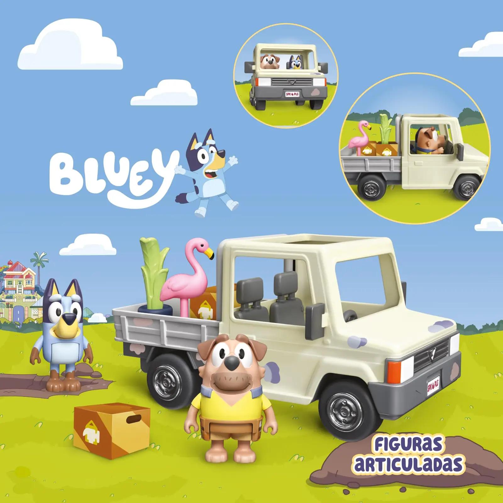 BlueY sinine plastikust mänguauto – kingitus lastele – pakend ja tarvikud