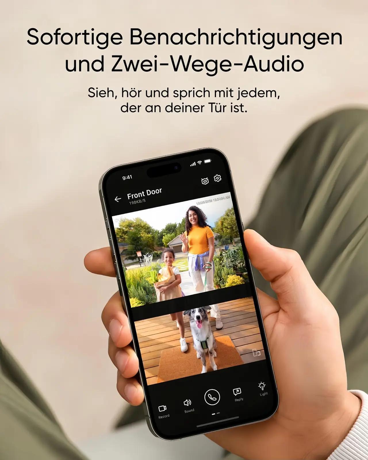 eufy Security metallist video-uksekell E340 – detailne vaade