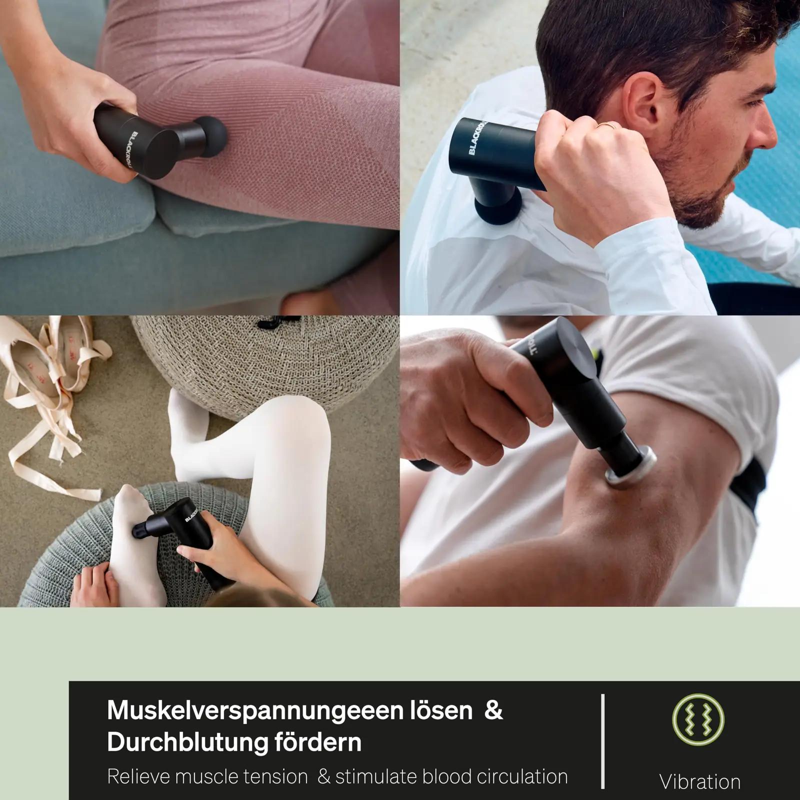 BLACKROLL massaažipüstol – kompaktne lihaste ja sidekoe teraapia – lisavaade