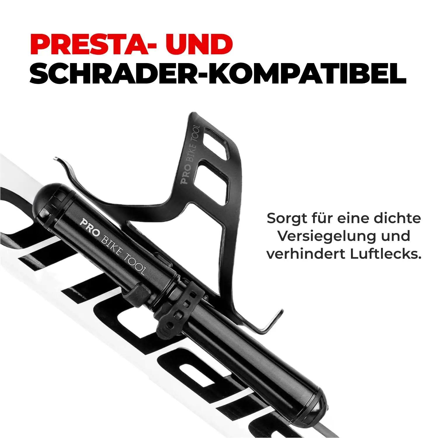 PRO BIKE TOOL alumiiniumist mini-tõmbe- ja maanteepump – pilt 6