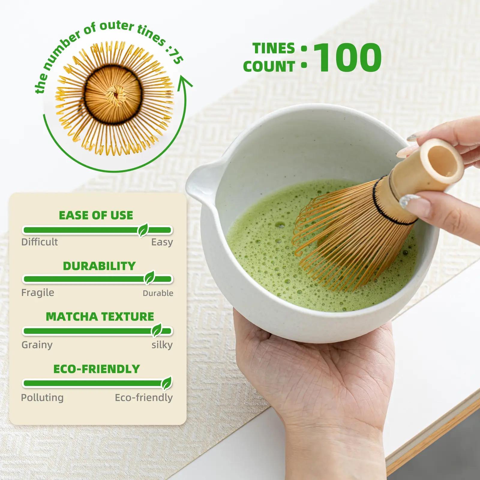 TEANAGOO keramiline Matcha komplekt — autentne teetseremoonia – kasutusnäide
