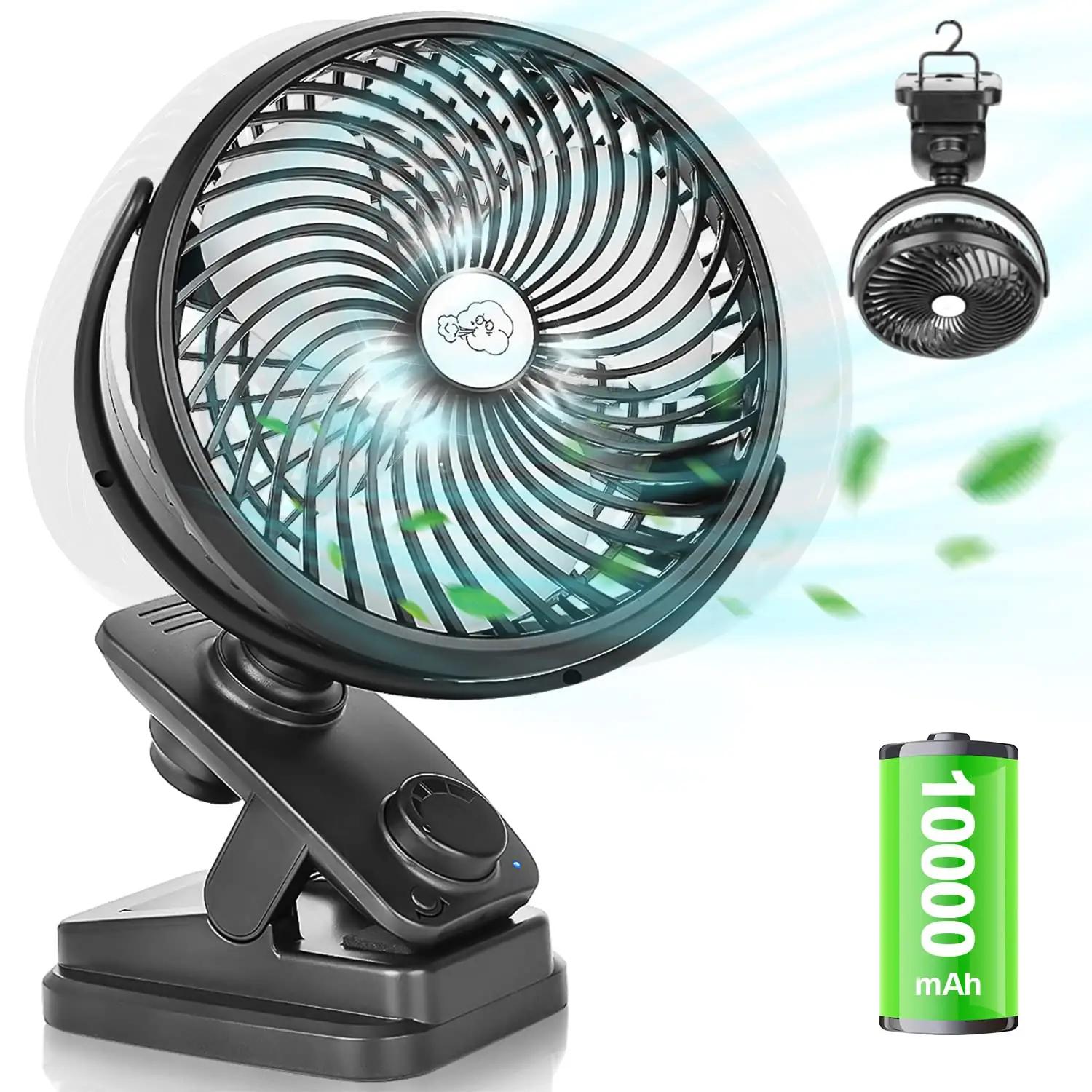 AidSci kaasaskantav 10000mAh laetav ventilaatormudel F370-Hei
