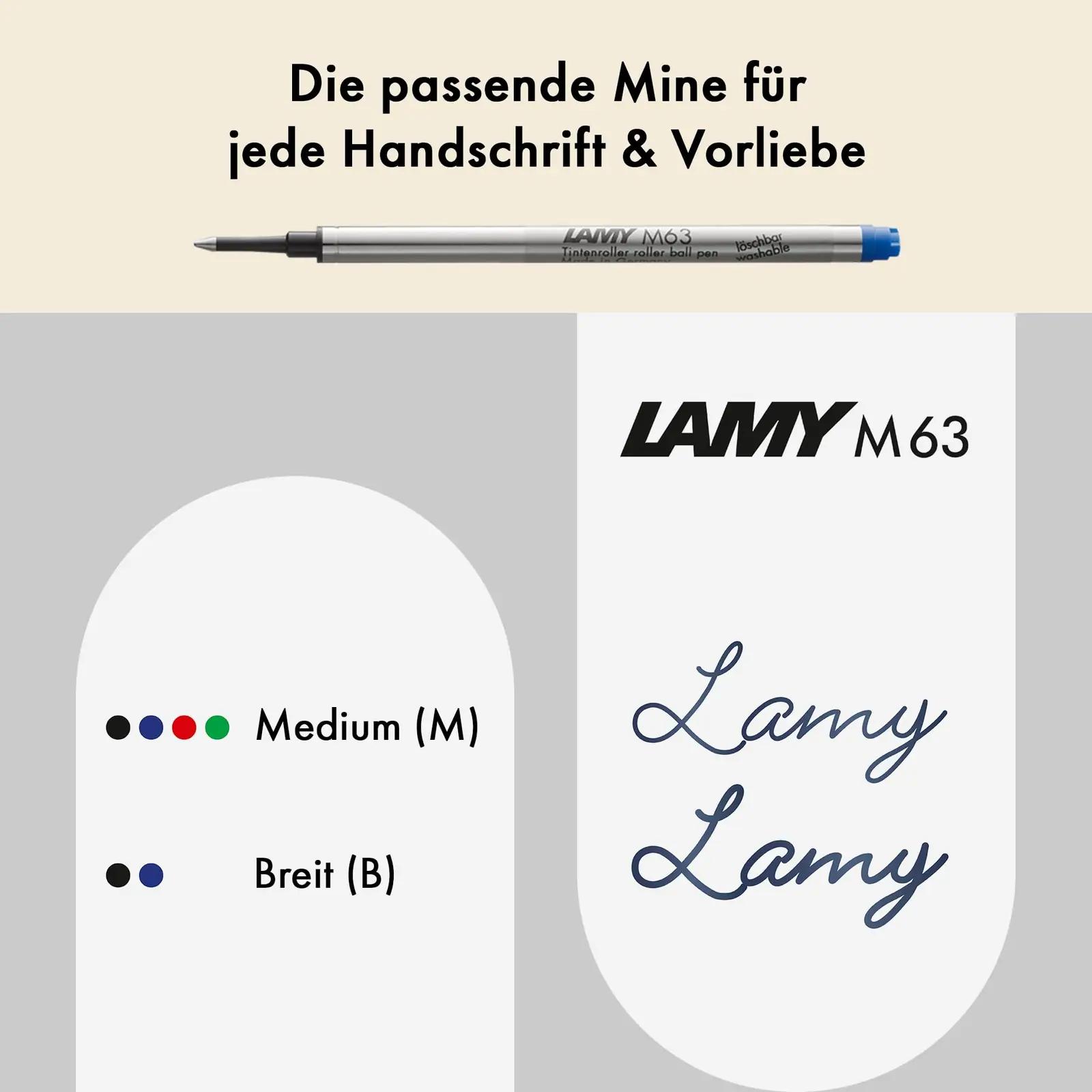 Lamy must polykarbonaatpliiats – mugav kirjutamine, kingiidee – pakend ja tarvikud