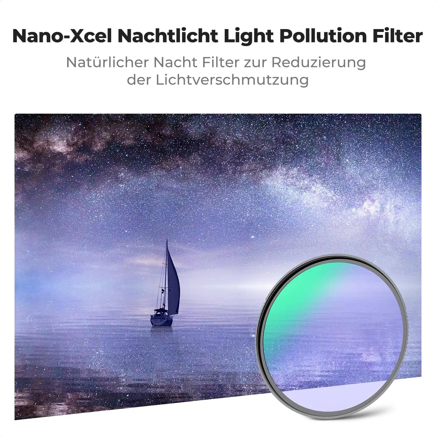 K&F CONCEPT naturaalse ööfiltri 67mm – selgem astrofoto – detailne vaade
