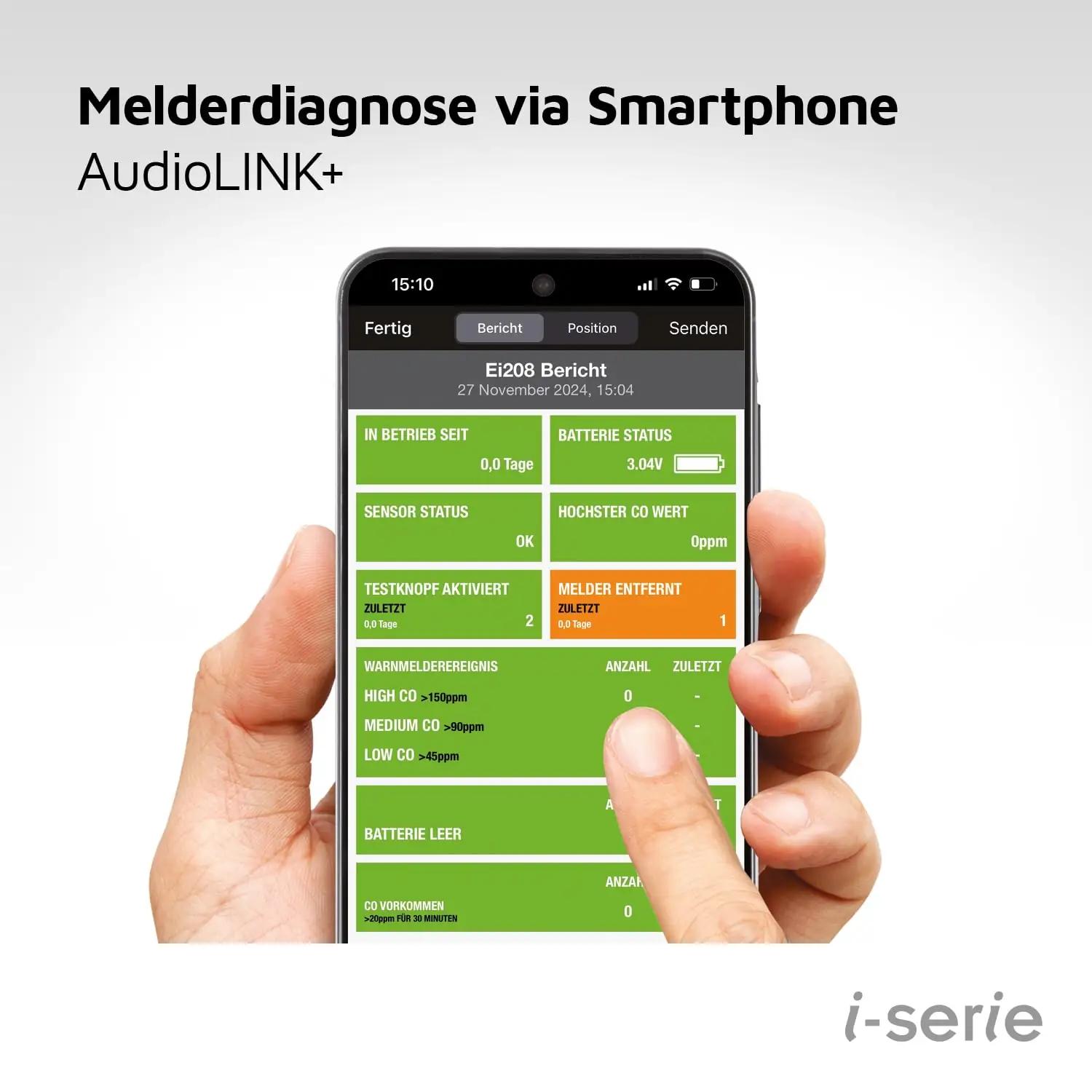 Ei Electronics i-seeria CO-andur LCD-ekraaniga ja 10a akuga – detailne vaade