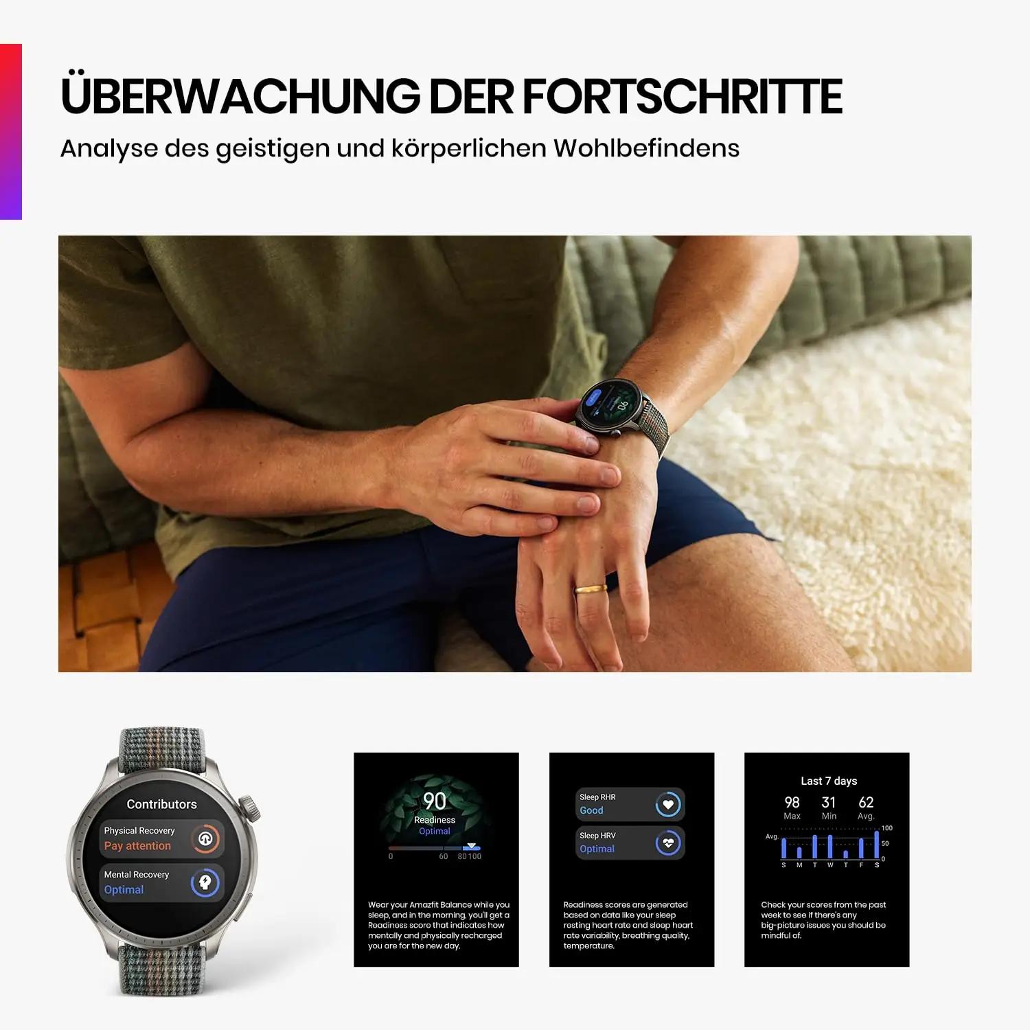 Amazfit stiilne nailonrihmaga nutikell – pika akuajaga – kasutusnäide