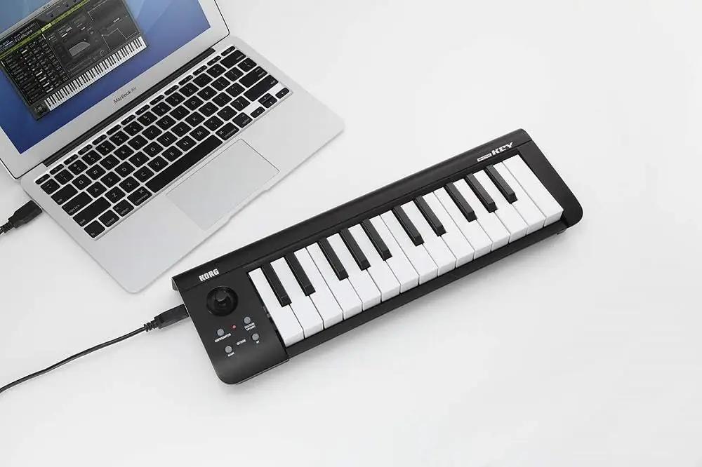 KORG sülearvuti-sõbralik MICROKEY25 — kompaktne USB-klaviatuur – kasutusnäide