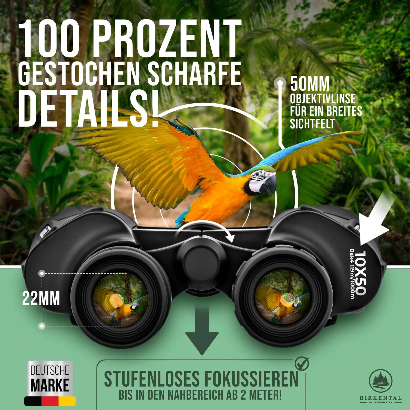 Birkental kergest ABS-ist matkakaugläät 10×50 – pilt 6