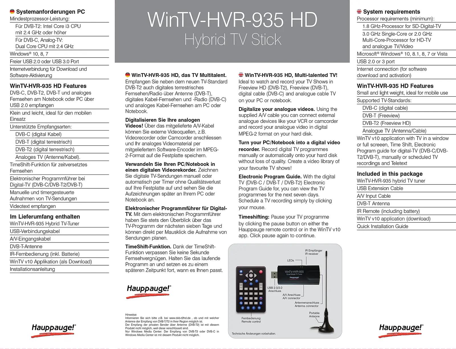 Hauppauge USB-TV-tuuner — digitaalne ja analoogne vaatamine – kasutusnäide
