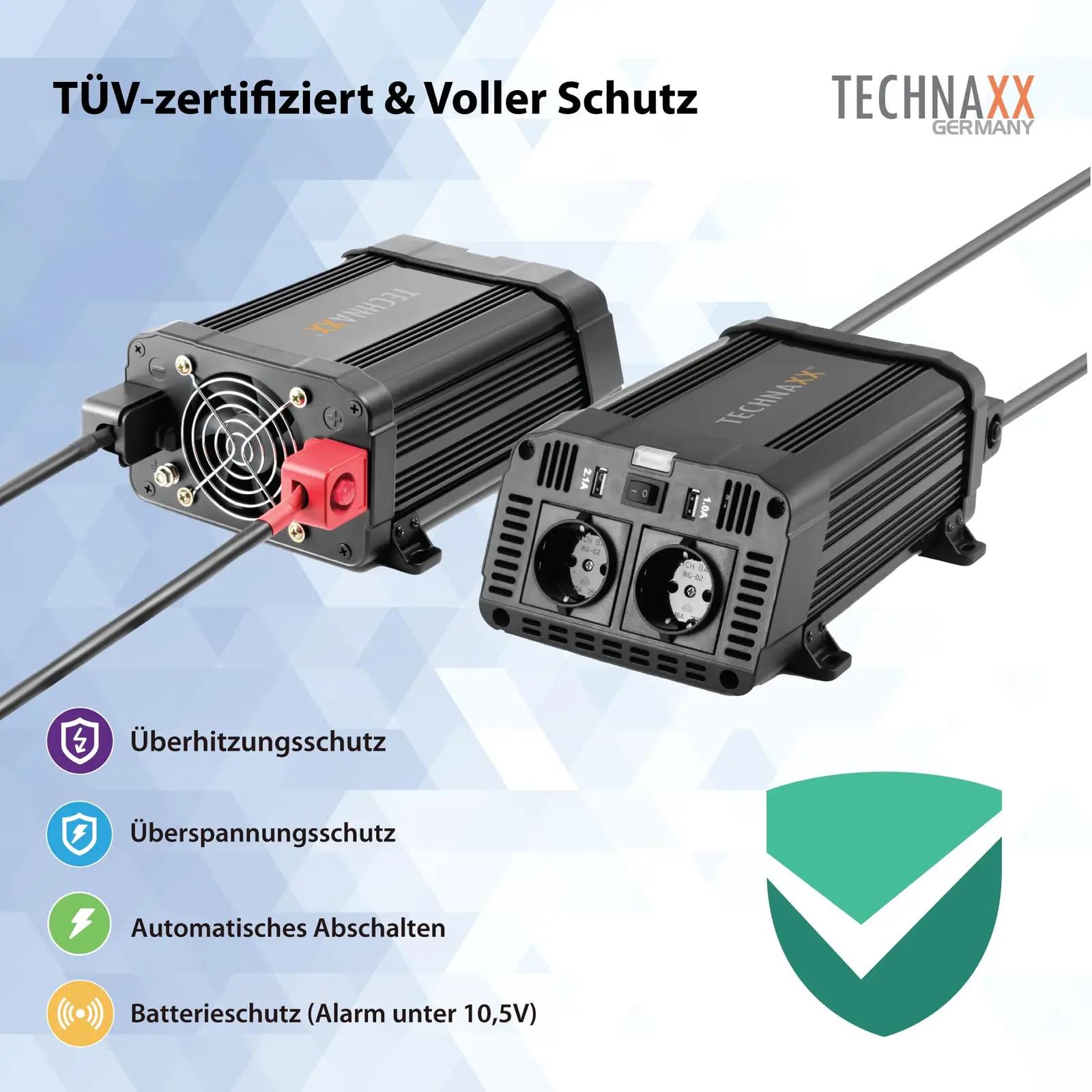 Technaxx auto pingemuundur 12V–230V — tugev ja usaldusväärne – lisavaade