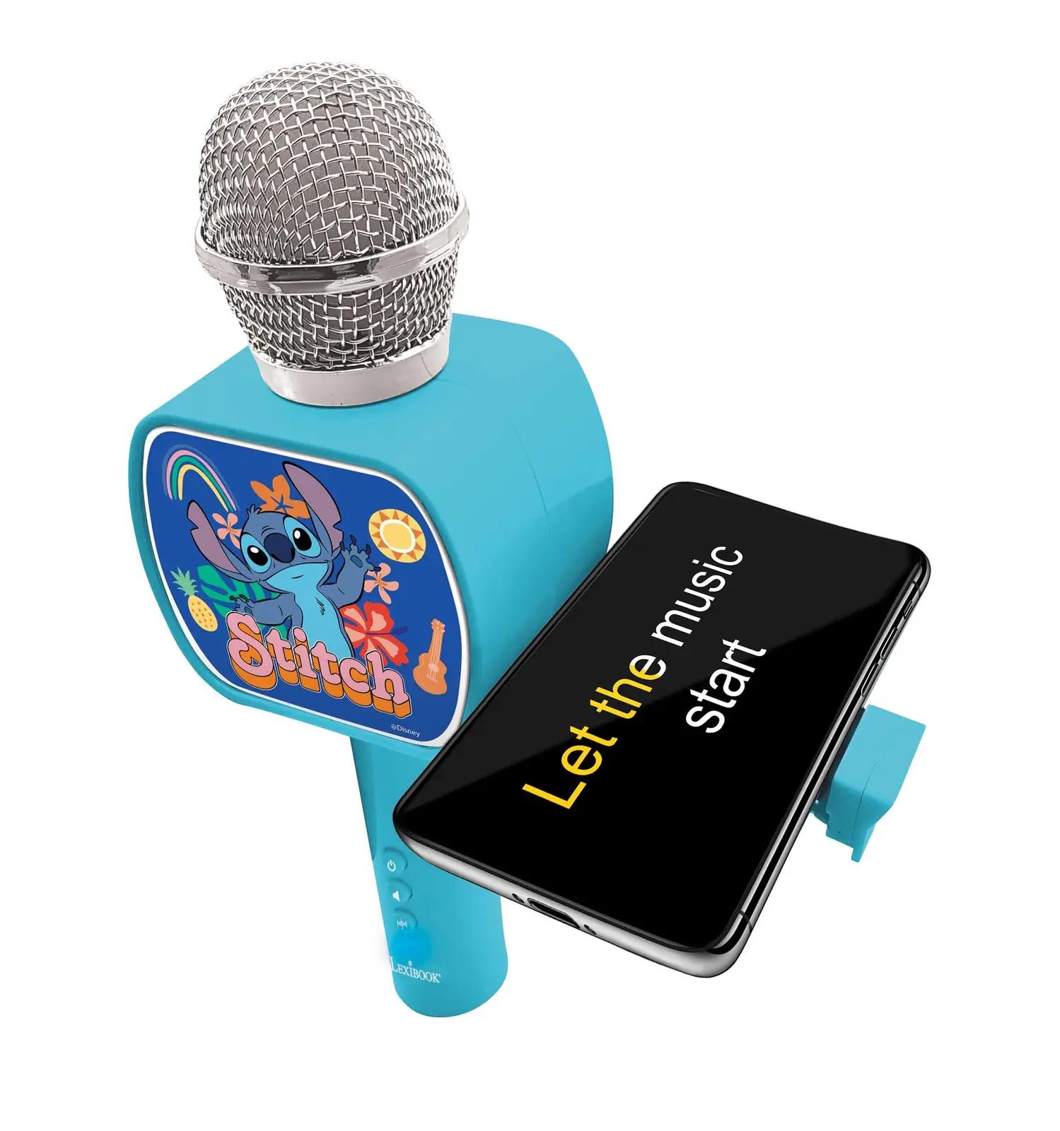 Lexibook Disney Stitch täiustatud Bluetooth-mikrofon kingituseks – pakend ja tarvikud