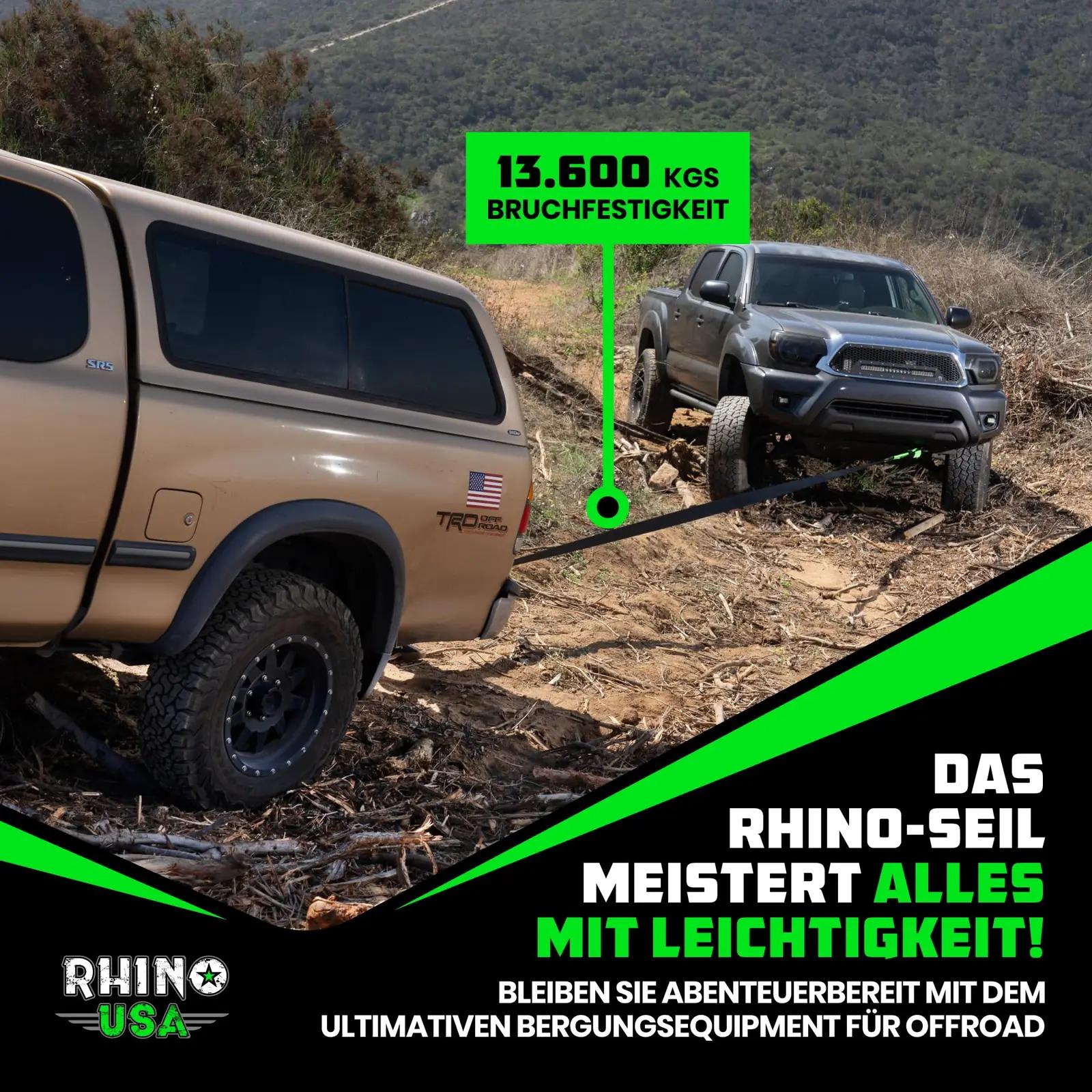 Rhino USA tugev polüester tõmbe- ja päästevöö 6,1 m – pilt 7