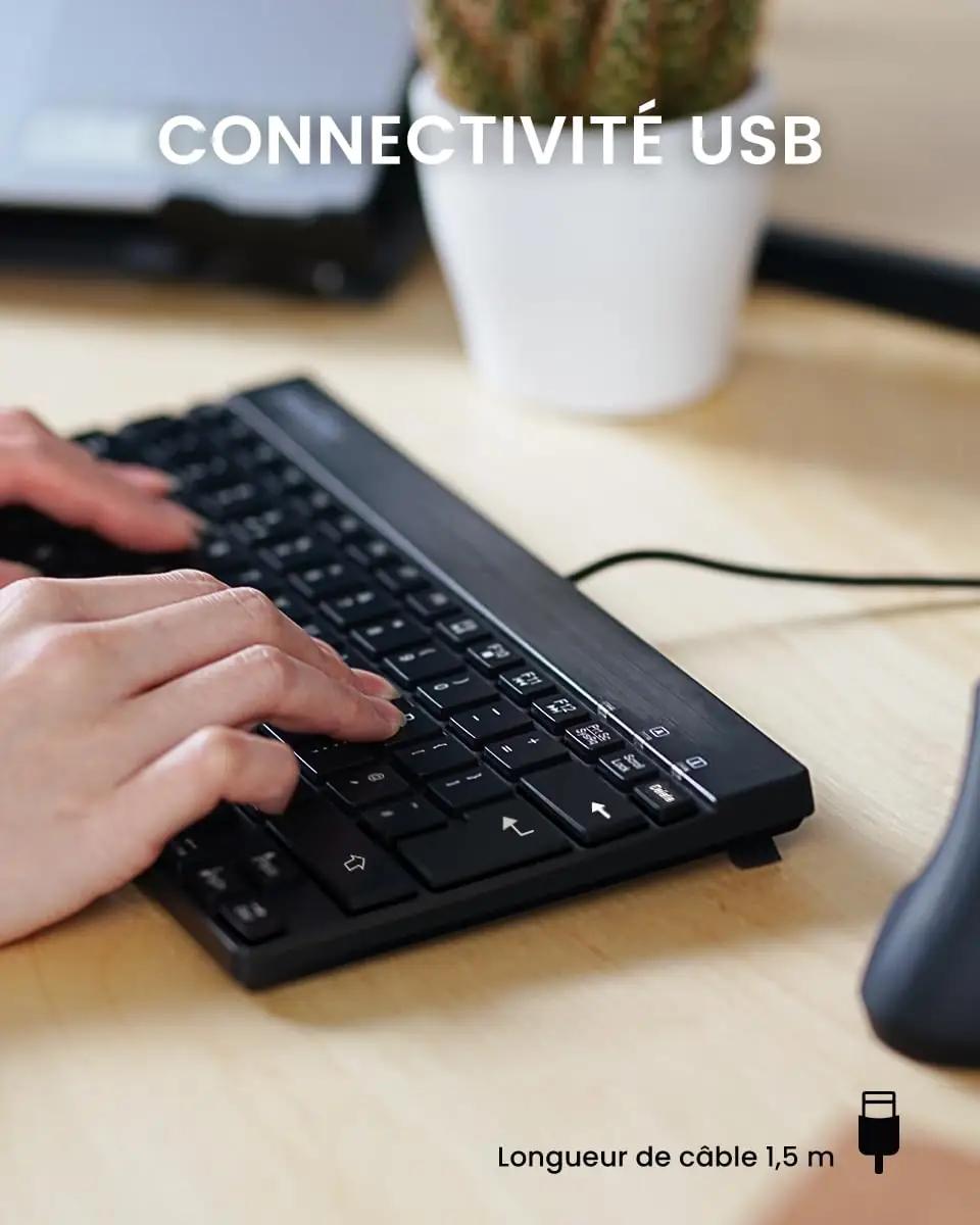 Perixx kompaktne mini-klaviatuur USB-ga – vastupidav ABS – pilt 7