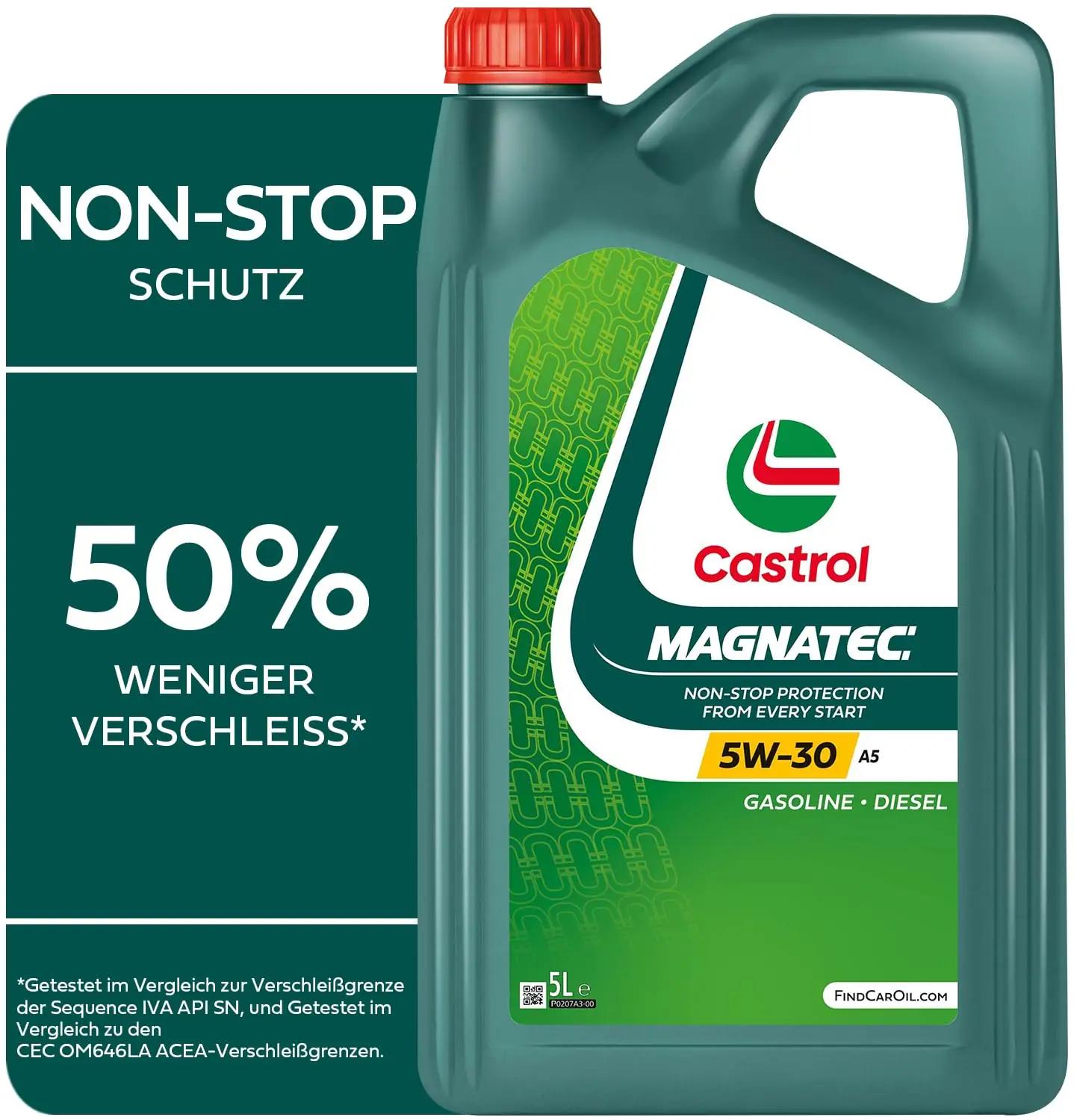 Castrol mootoriõli 5W-30 A5 5L — kaitsev ja säästlik valik