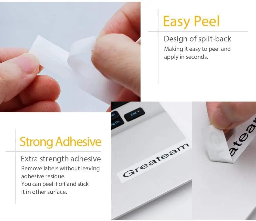 TapeTek plastne etikettide riba — vastupidav ja selge trükk – pilt 7