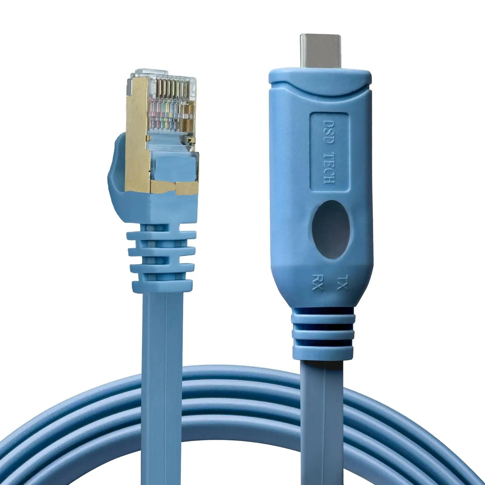 DSD TECH vastupidav konsoolikaabel USB-C → RJ45 3 m — ideaalne