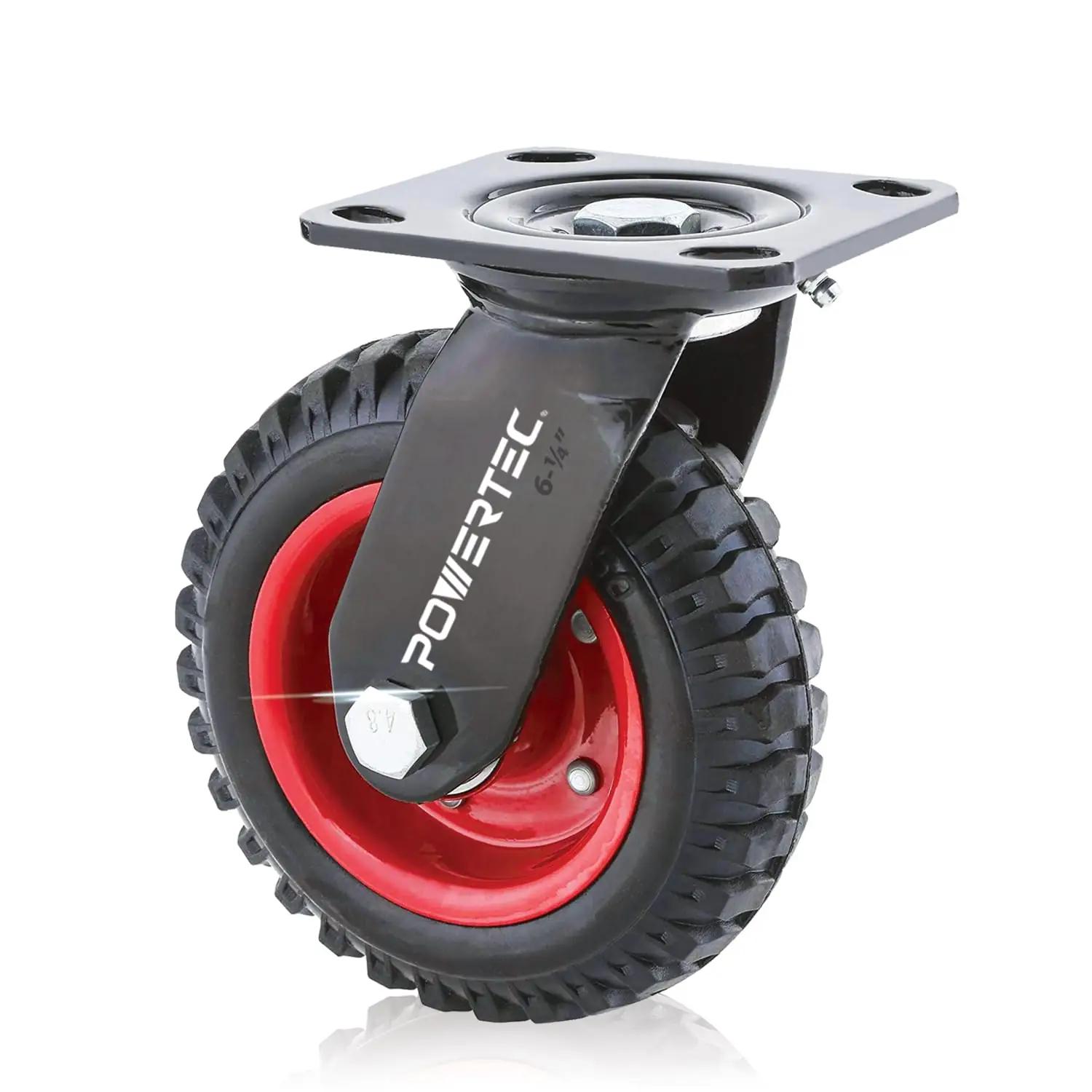POWERTEC vastupidav ratas 16,4 cm — tugev kinnitus ja mugav