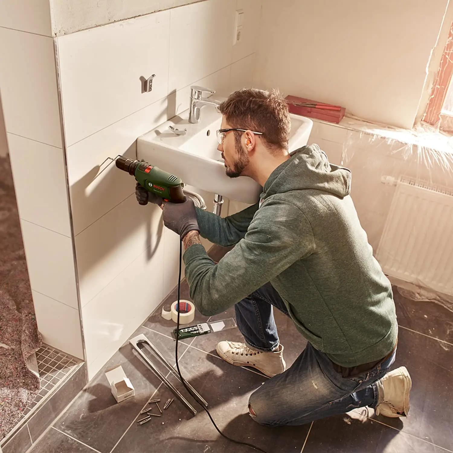Bosch töökindel puurvasar EasyImpact 600 — tugev ja mugav – pakend ja tarvikud