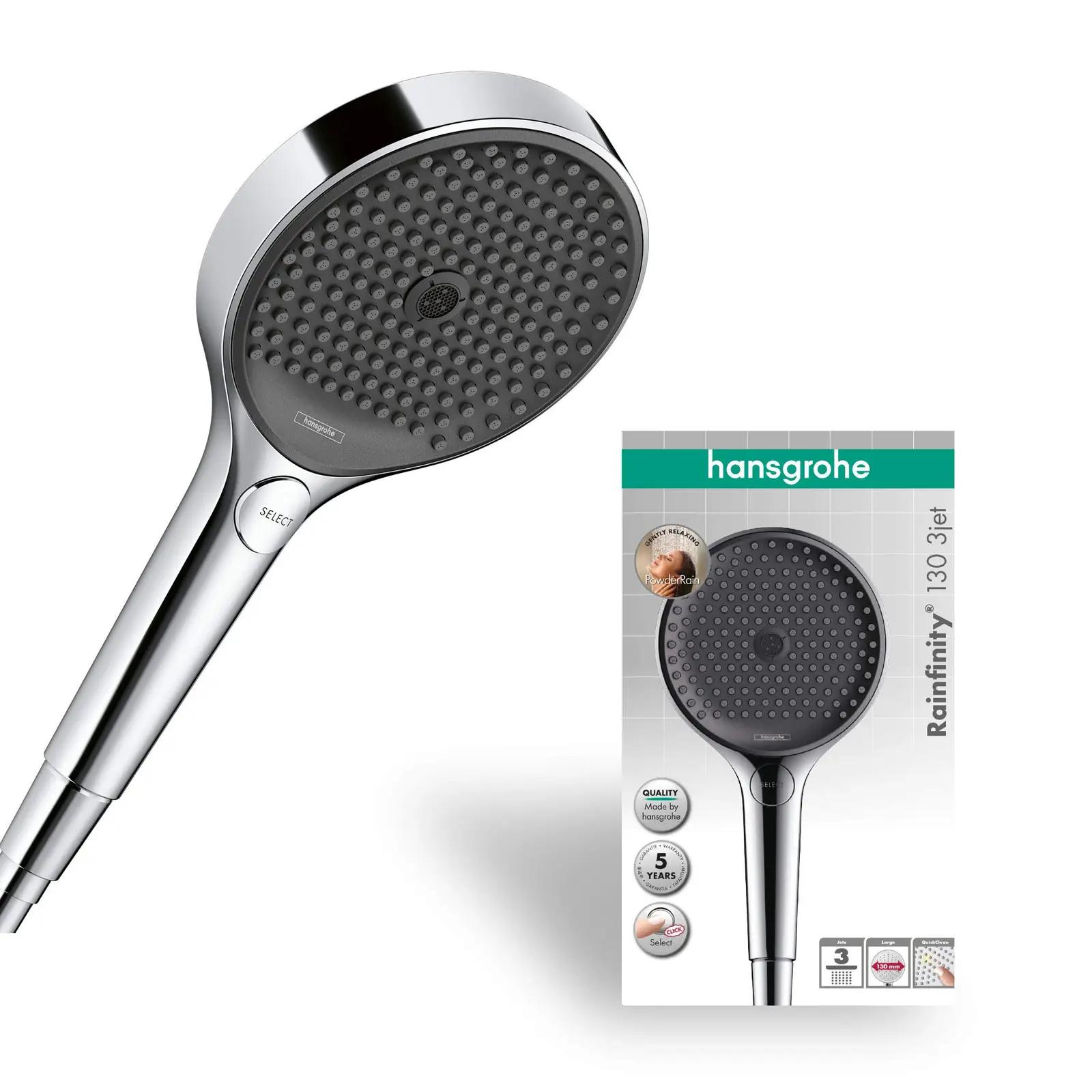 hansgrohe Rainfinity kroomitud käesdušš – 3 voolu