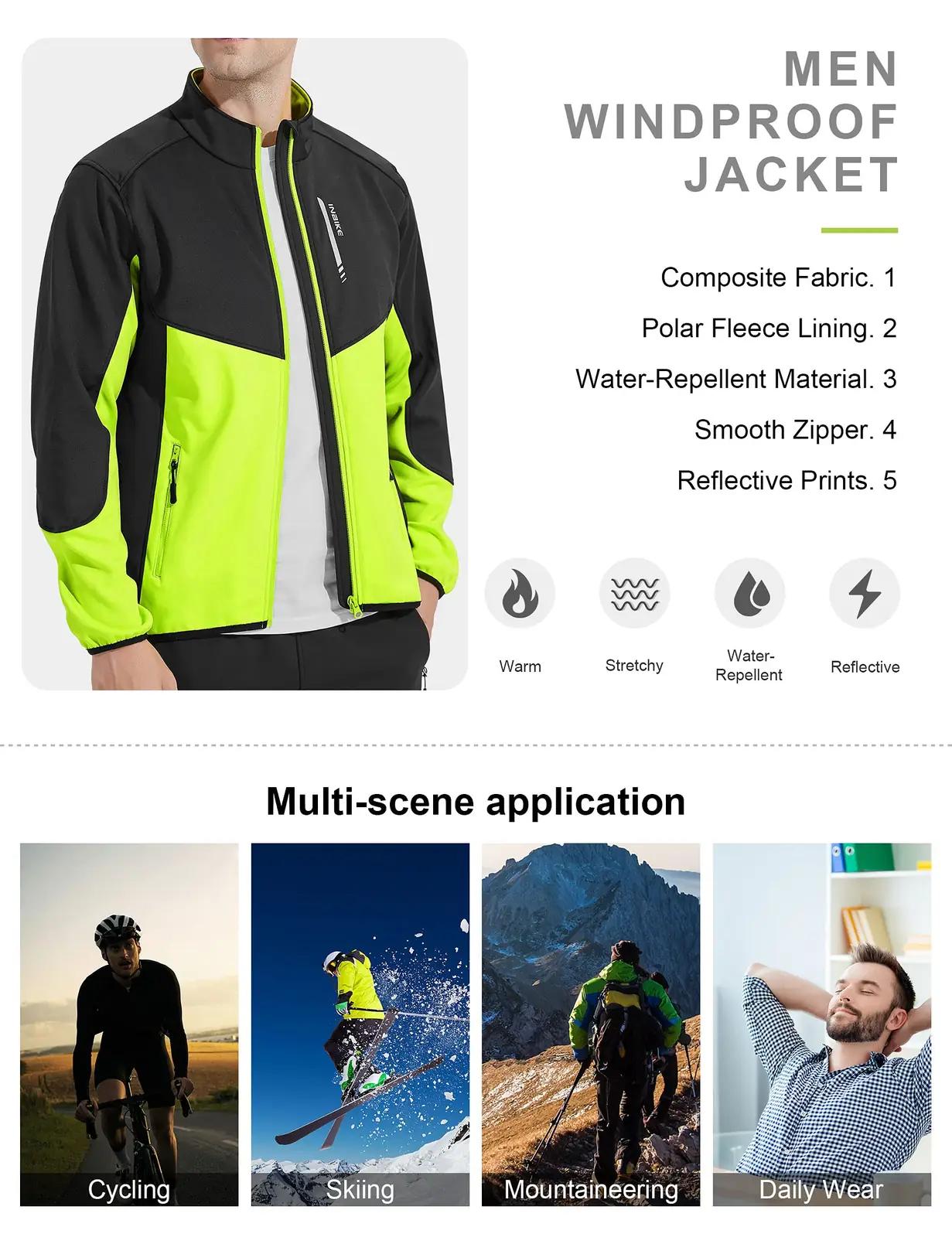 INBIKE soe softshell jope rattasõiduks ja jooksuks L – pilt 7