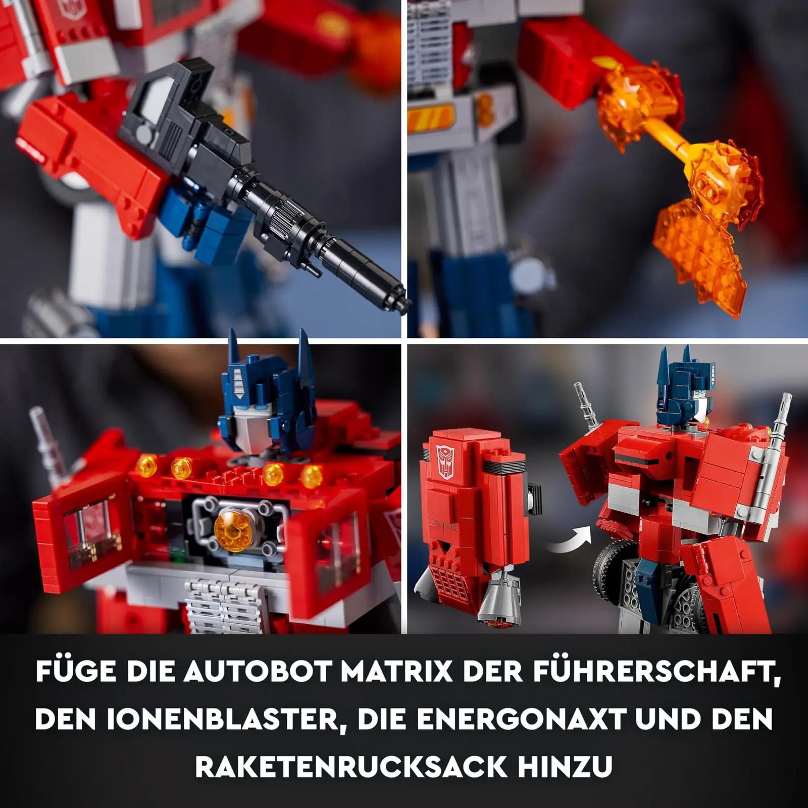 LEGO ikooniline Optimus Prime – detailne 2in1 komplekt – kasutusnäide