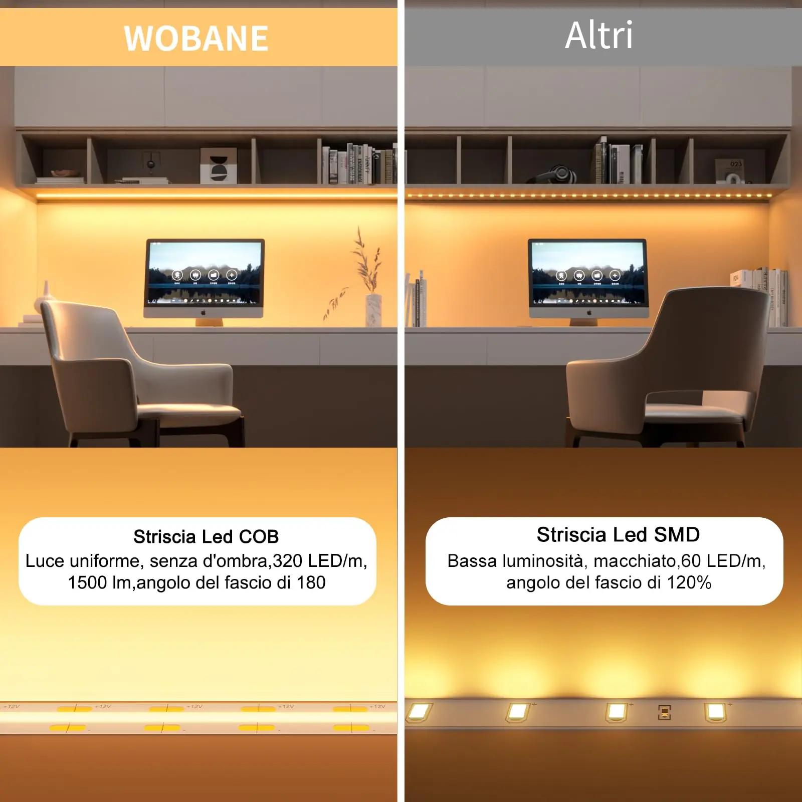 WOBANE soe COB-LED-lint 3 m — diskreetne valgustus kööki – detailne vaade