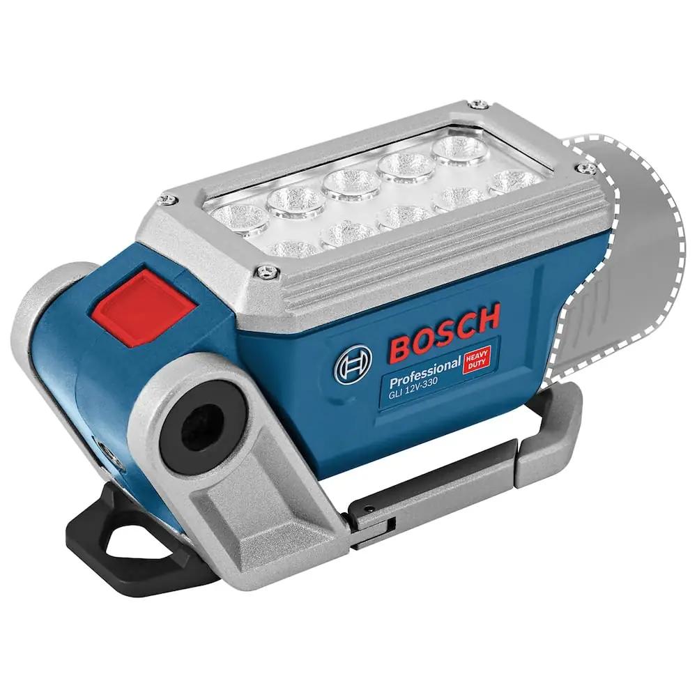Bosch vastupidav alumiiniumist töövalgusti – kompaktne 330 lm – detailne vaade