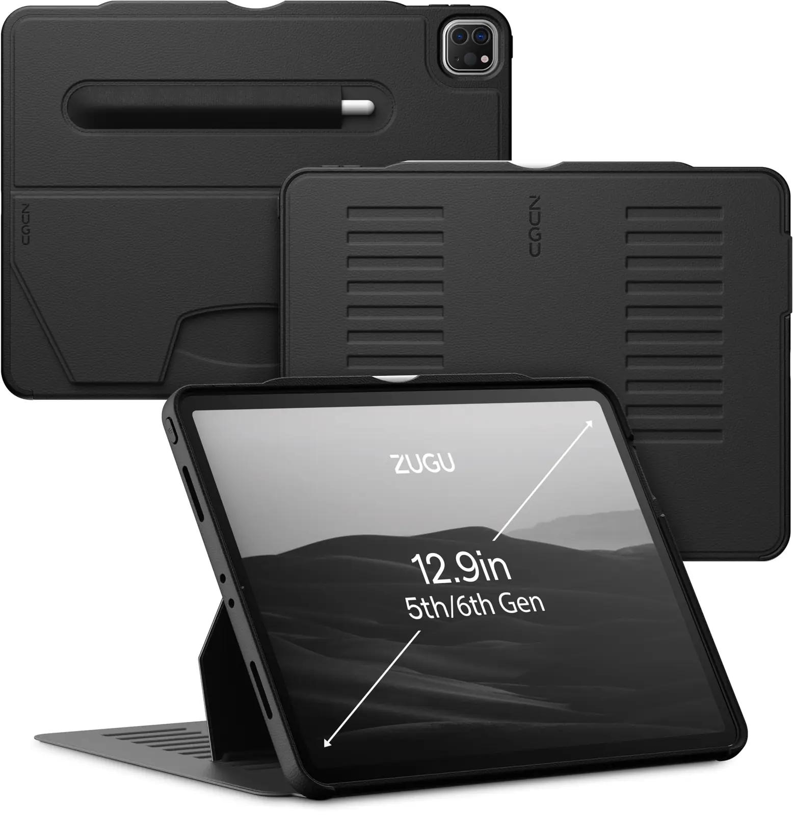 ZUGU CASE elegantne iPad Pro 12.9 kaitsekott – nahkefekt, magnet