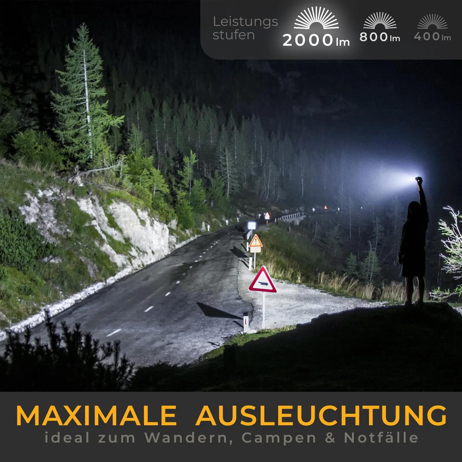 LICHTMEISTER tugev alumiiniumtaskulamp – taskulambid – pakend ja tarvikud