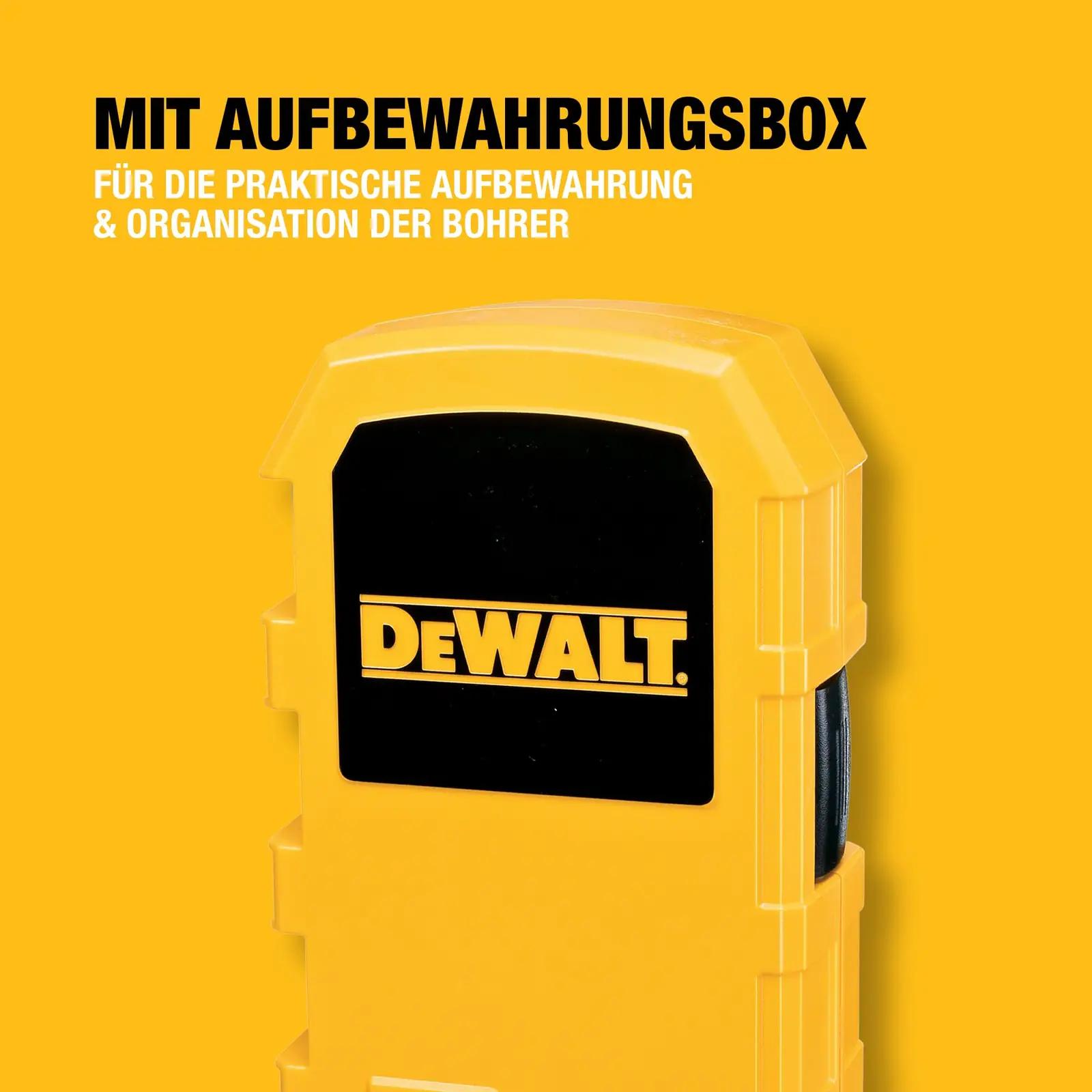 DEWALT tugeva HSS-terasega 29‑osaline metallipuurikomplekt – lisavaade
