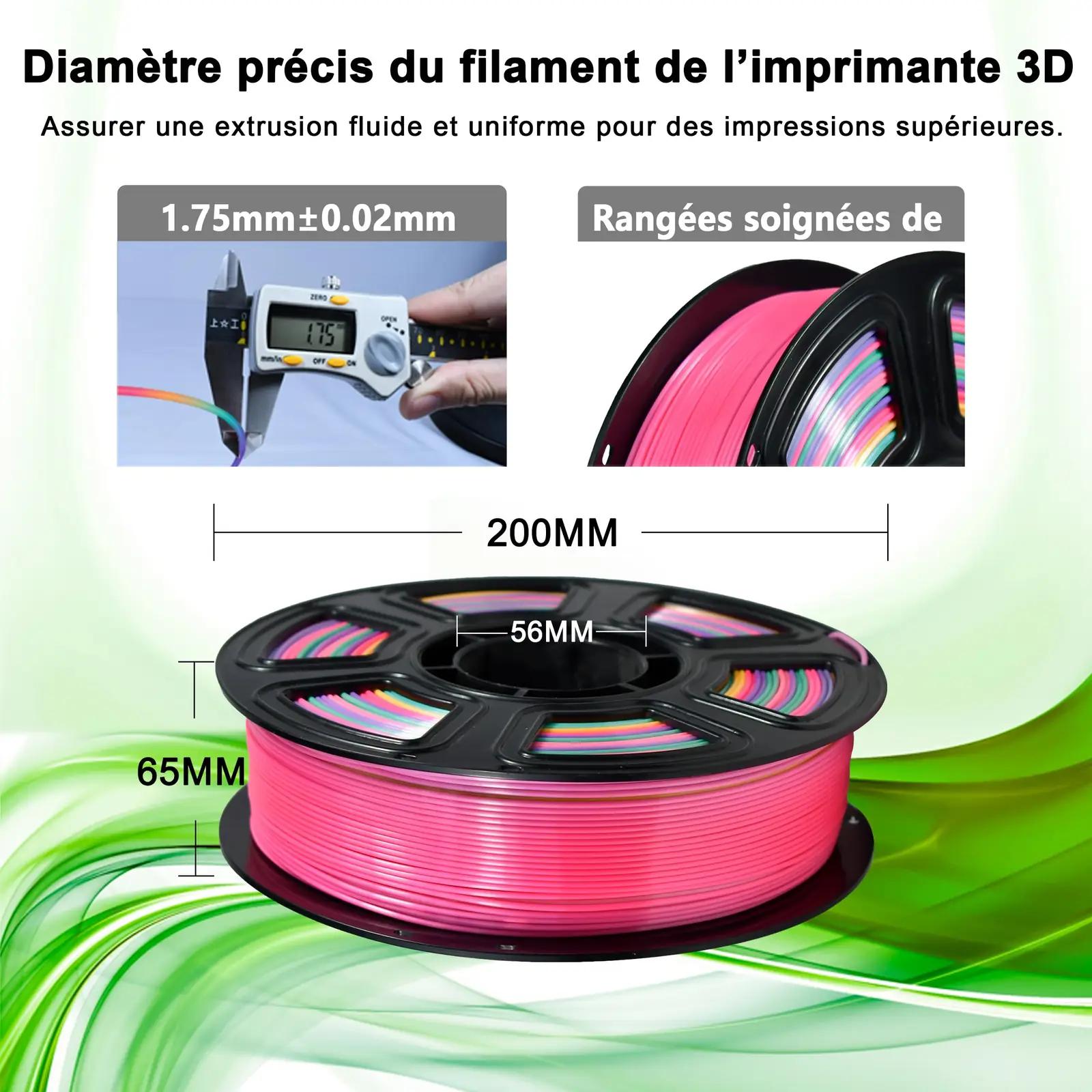 iBOSS PLA+ seide filament – siledus ja erksad värvid – pakend ja tarvikud