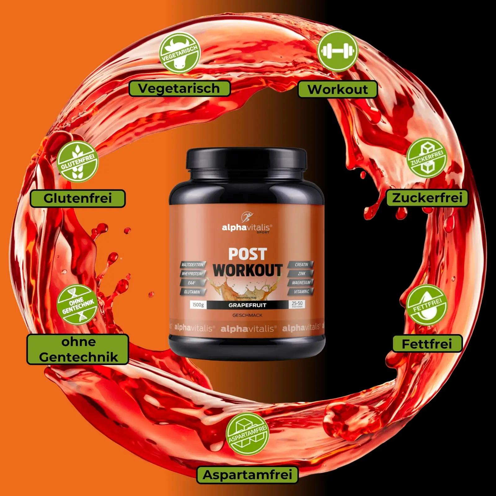 alphavitalis taastav post-workout shake 1500 g greip – kasutusnäide