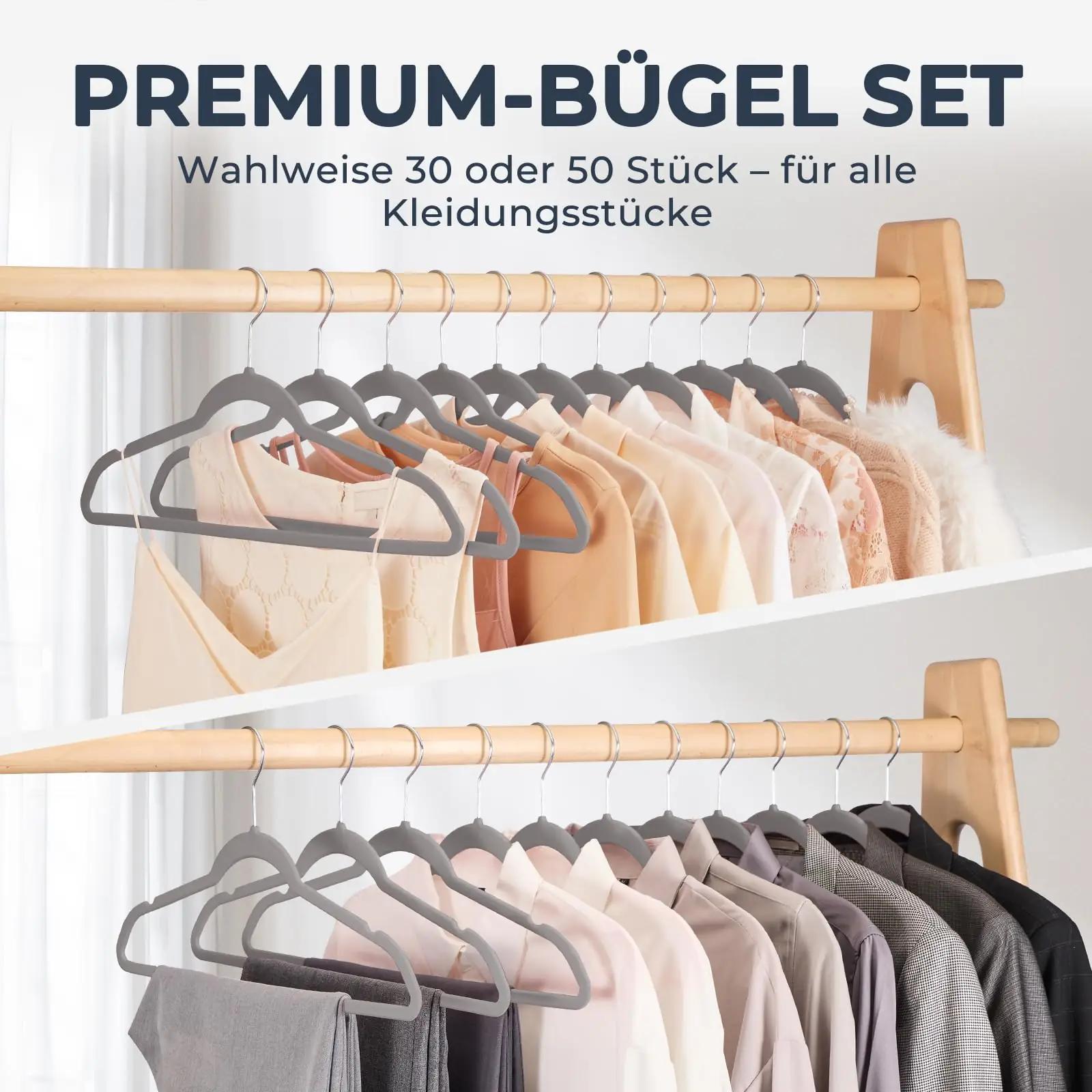 HOUSE DAY pehme sametriidest riidepuu komplekt 30 tk – pilt 8