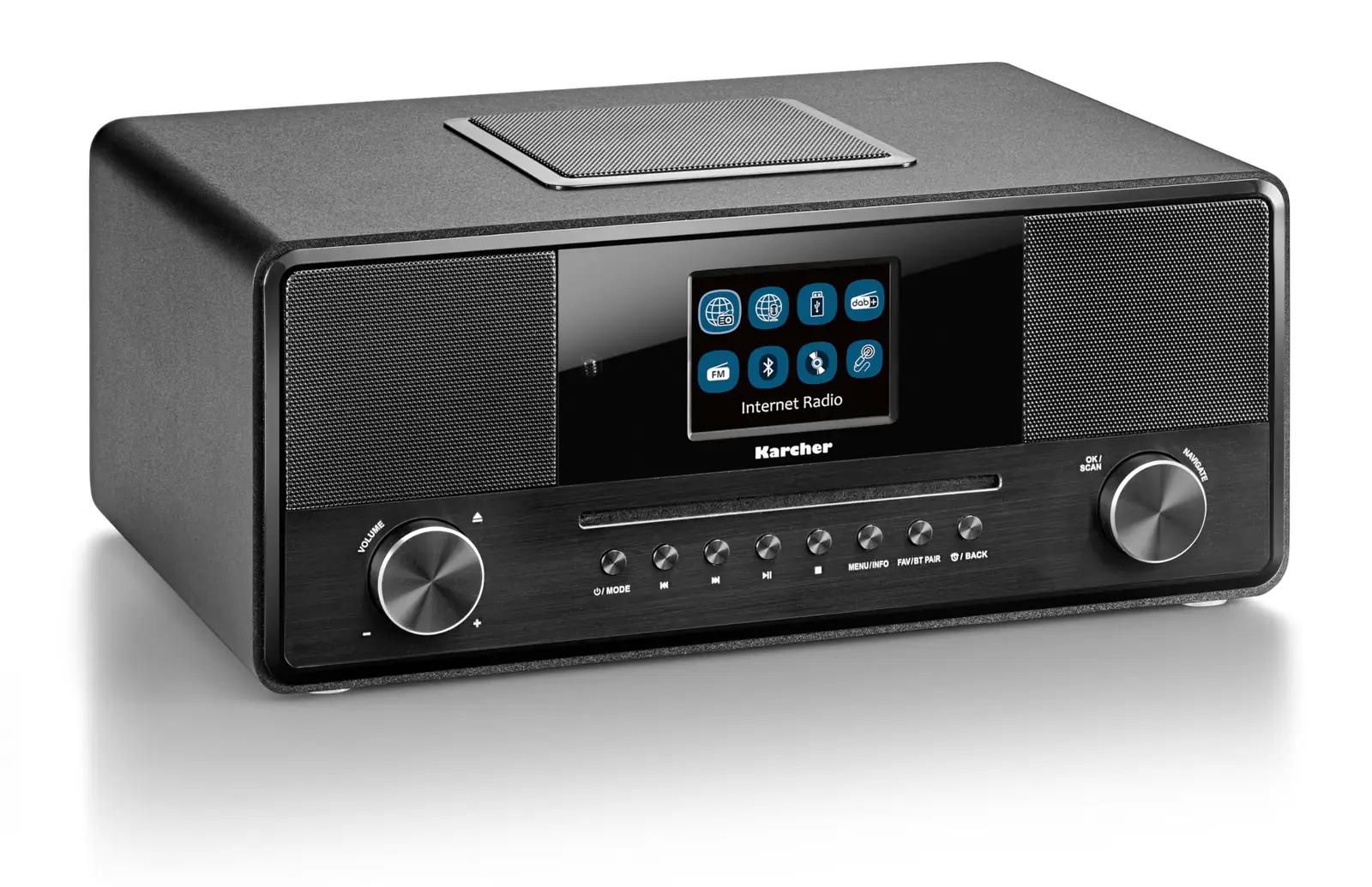 Kärcher internetiraadio CD-mängijaga – tugev metallkorpus – detailne vaade
