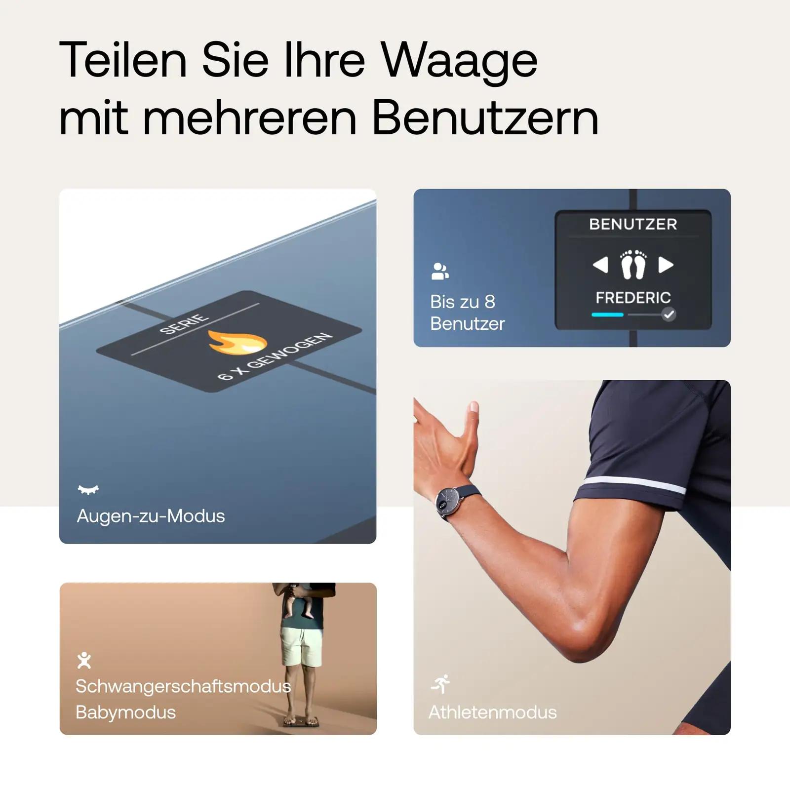 Withings nutikas kehakaalu- ja kehaanalüüsi kaal klaasist – pilt 6