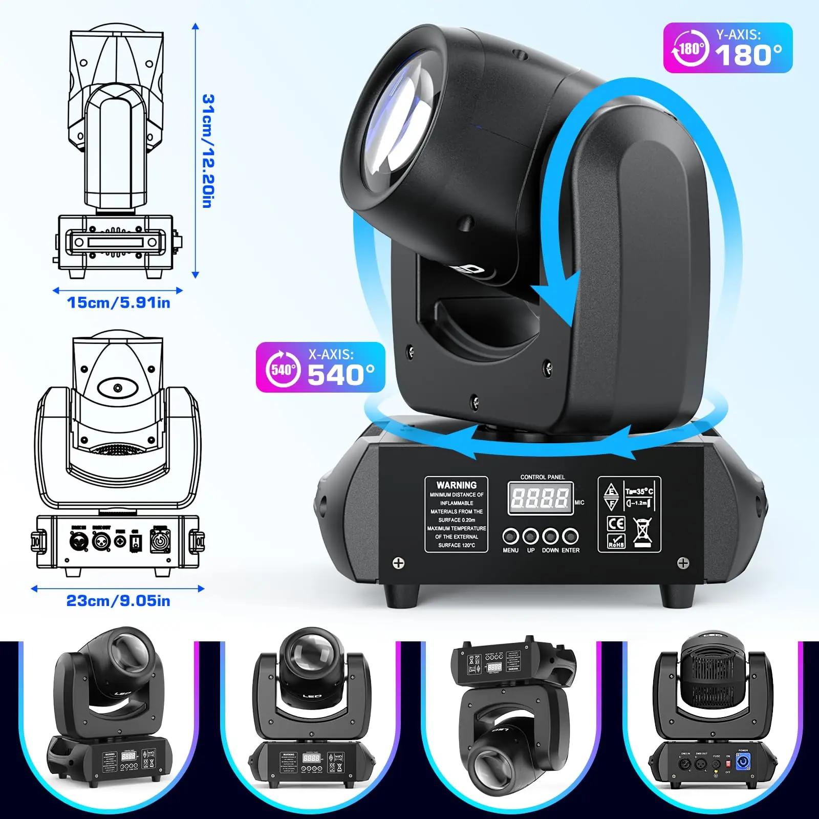PUZILOZA 100W liikuv beam-valgusti – tugev klubi- ja DJ-valgustus – kasutusnäide
