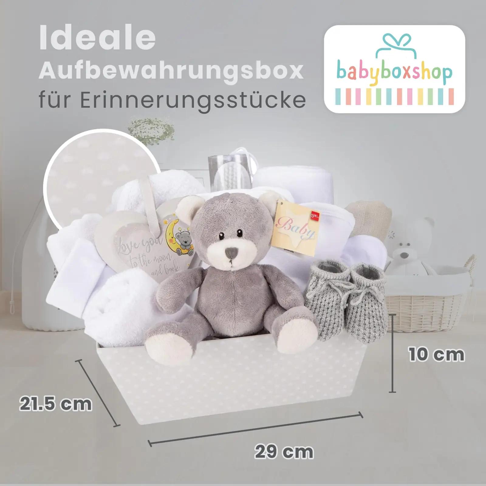 Baby Box Shop pehme puuvillane kingituse komplekt beebile, hall – pilt 6