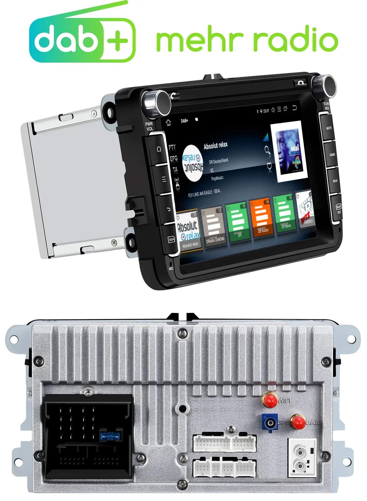 M.I.C. Android 13 autoradio 8″ IPS ekraan ja 8G+256G – pakend ja tarvikud