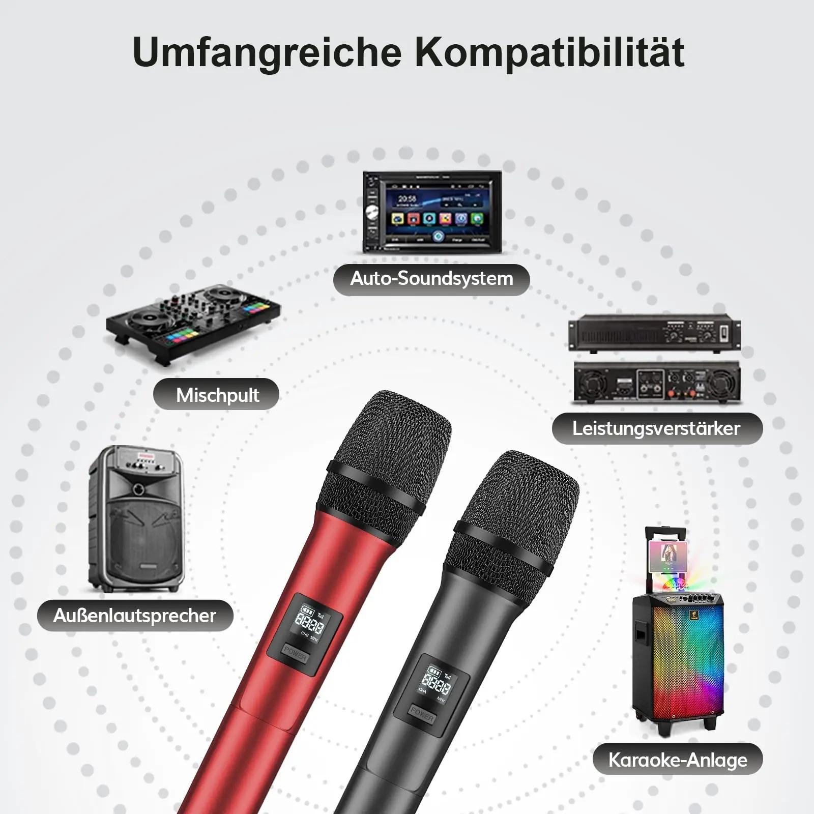 TONOR juhtmevaba karaokemikrofonikomplekt – vastupidav metall – lisavaade