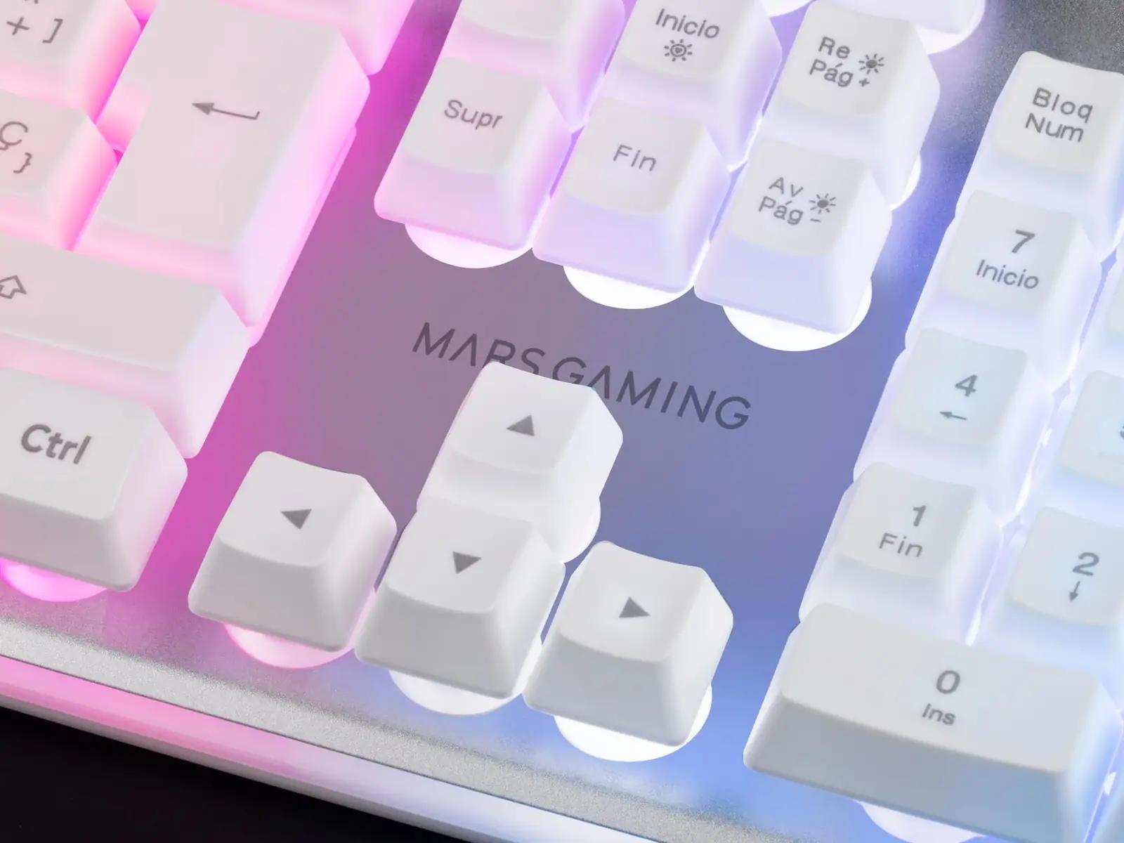Mars Gaming mängukomplekt: H-Mech klaviatuur, ultrakerge hiir – pakend ja tarvikud
