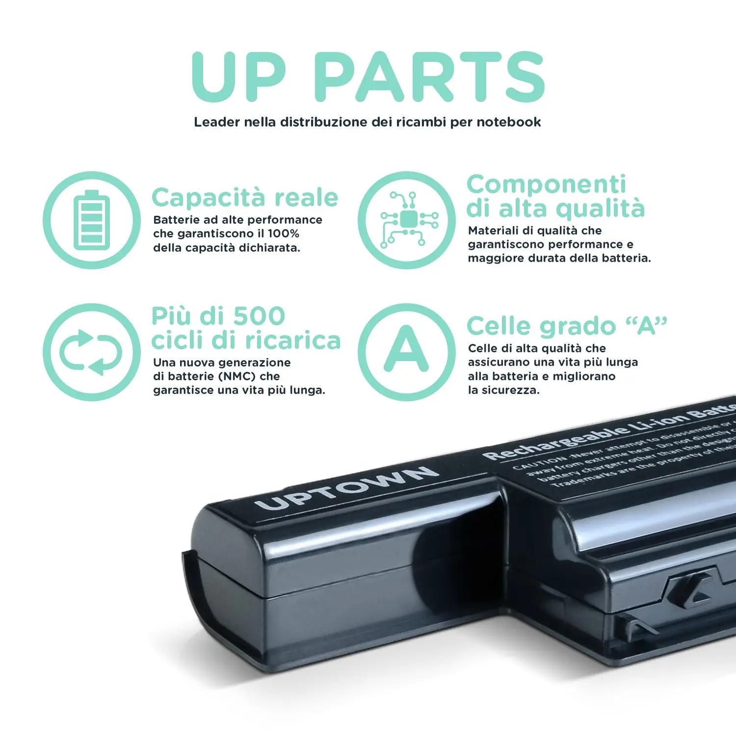 UP PARTS sülearvutiaku 5000 mAh – vastupidav asendus C21N1347 – kasutusnäide
